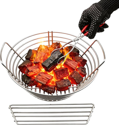 Cesta ceniza acero inox divisor Kamado Joe parrillas