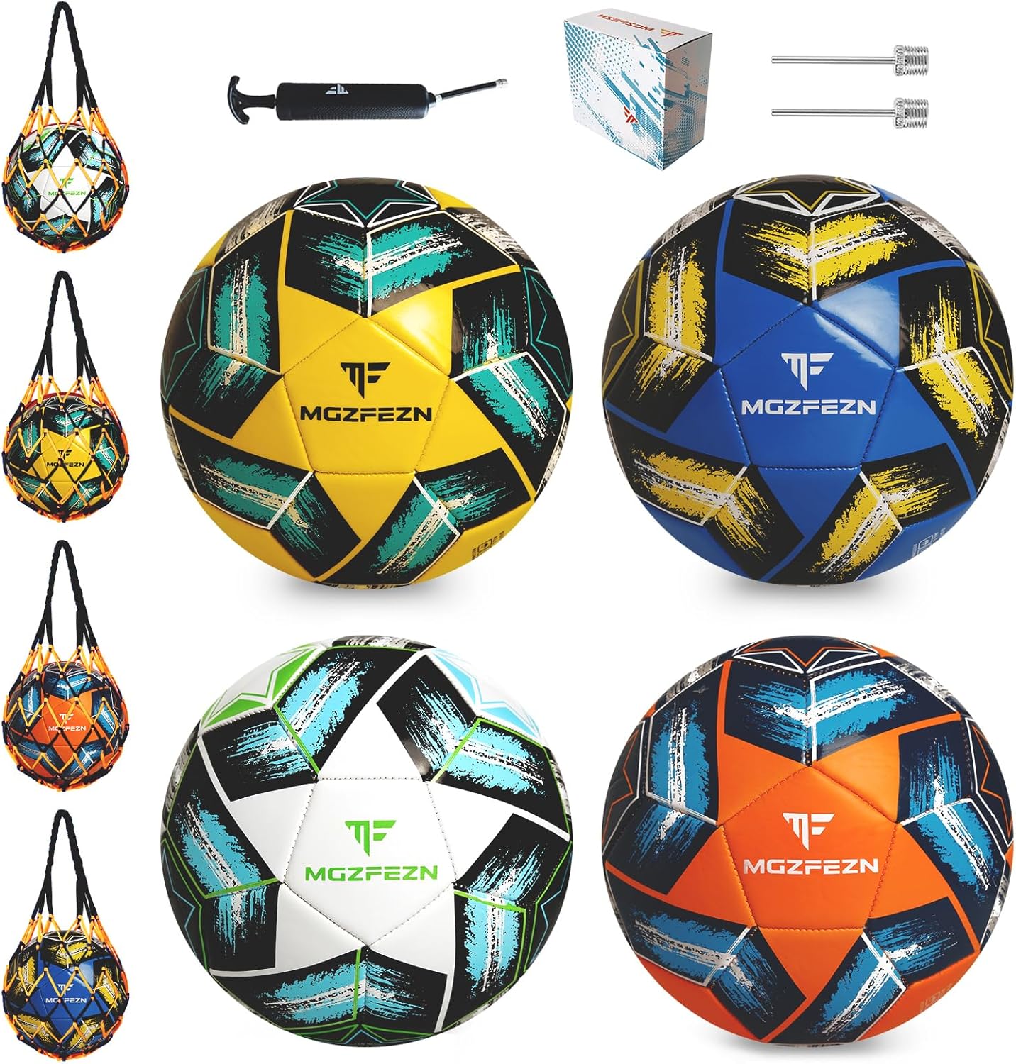 Balón fútbol niños tamaño 3/4/5 con bomba, bolsa y caja
