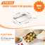 Bandeja acero inox para hornear 9.2x7pulg paquete 2