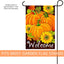 Bandera jardín calabazas girasoles 12x18"