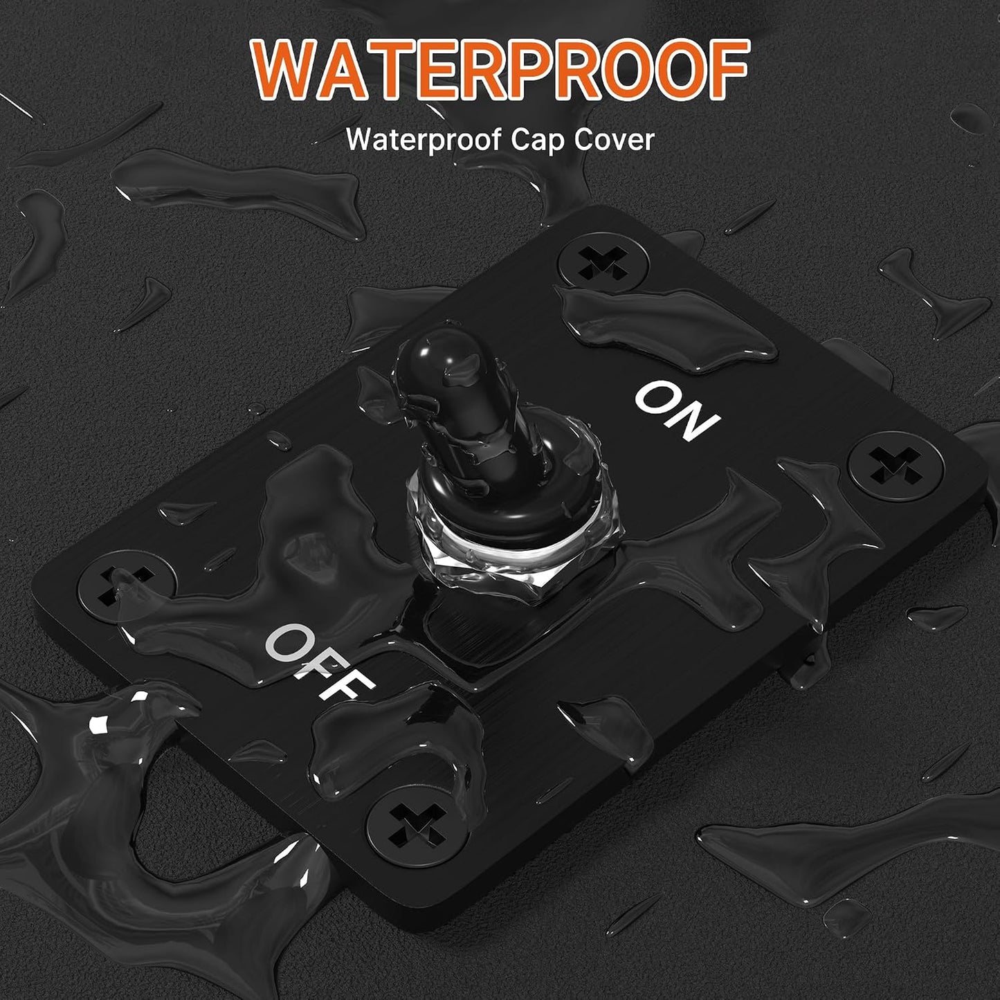 Interruptor palanca 12V 30A impermeable para barco automotriz