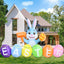 Conejito inflable Pascua 6ft con luces LED decoración