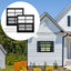 2 Ventanas Cobertizo 16x16" Vidrio Templado Malla Fibra