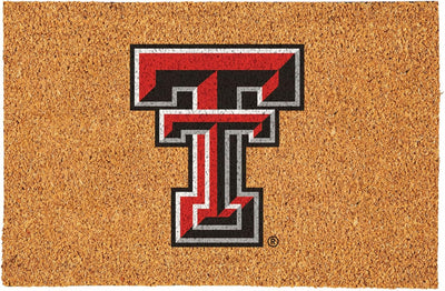 Tapete fibra coco Texas Tech 36x24pulg logotipo oficial