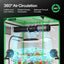 Luz LED crecimiento 200W con ventilador GrowHub E25