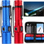 Linterna LED táctica recargable 6 modos impermeable rojo azul