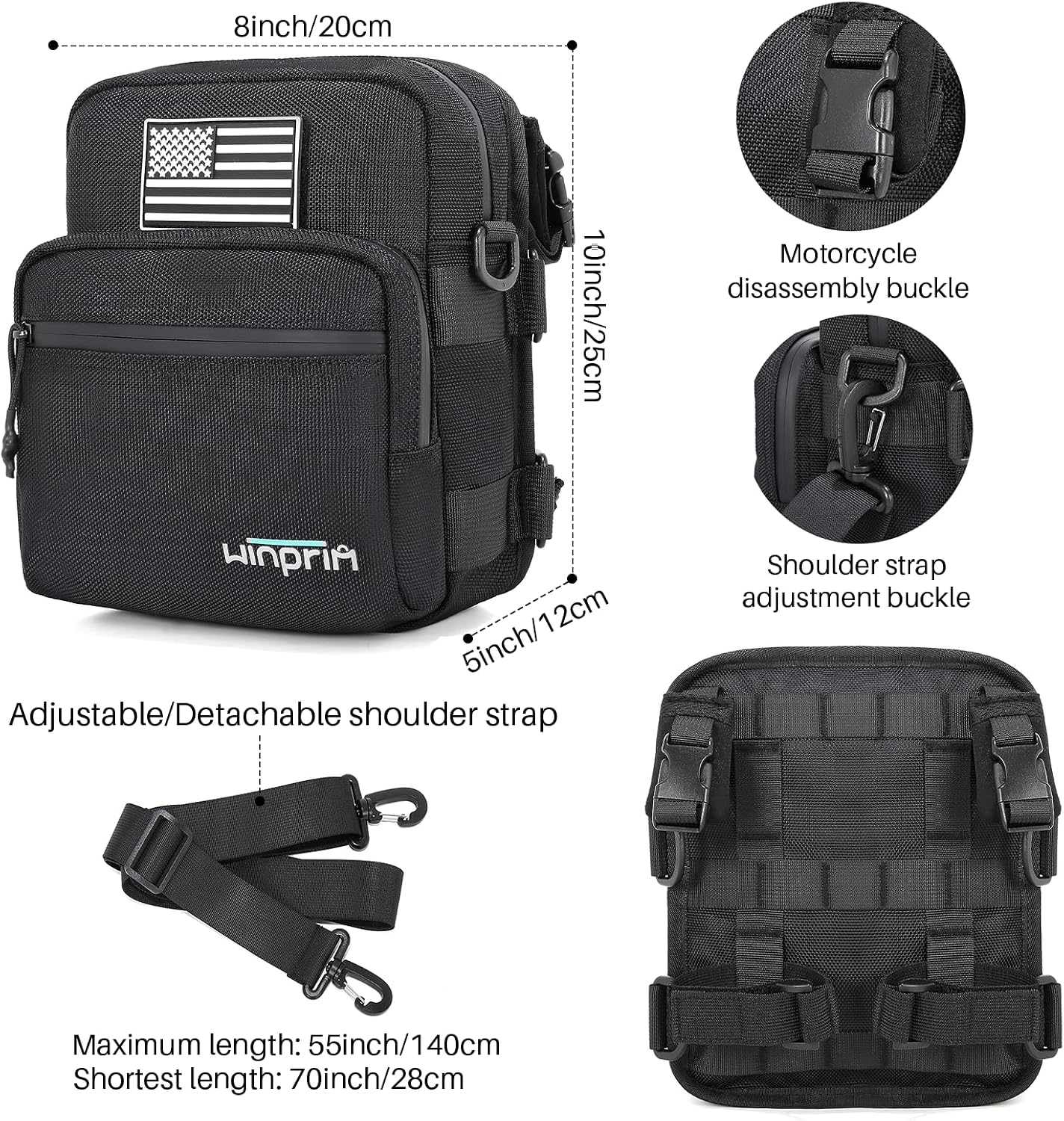 Bolsa impermeable manillar bicicleta 1680d