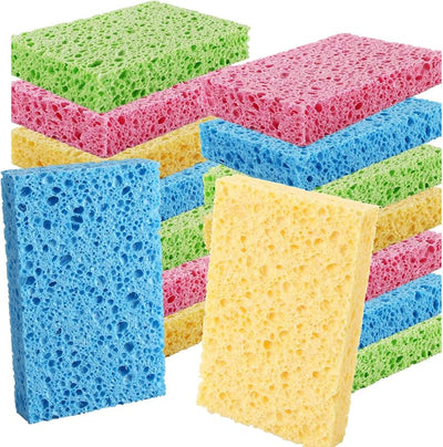 Paquete 16 esponjas celulosa antiarañazos cocina