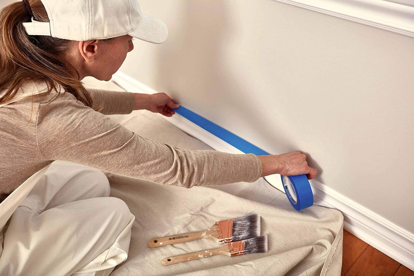 Paño lona gruesa 12x15ft para pintar y proteger suelo