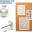 Pasadores tapicería metal para muebles set 100