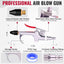 Kit pistola soplado aire profesional con boquilla goma 1/4pulg