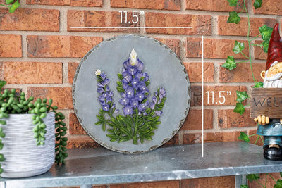 Escultura floral resina 30.48cm jardín patio