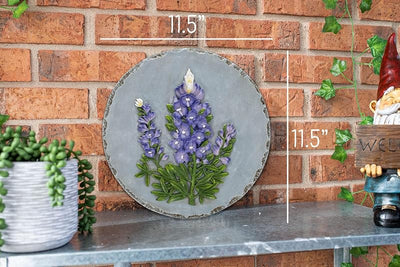 Escultura floral resina 30.48cm jardín patio