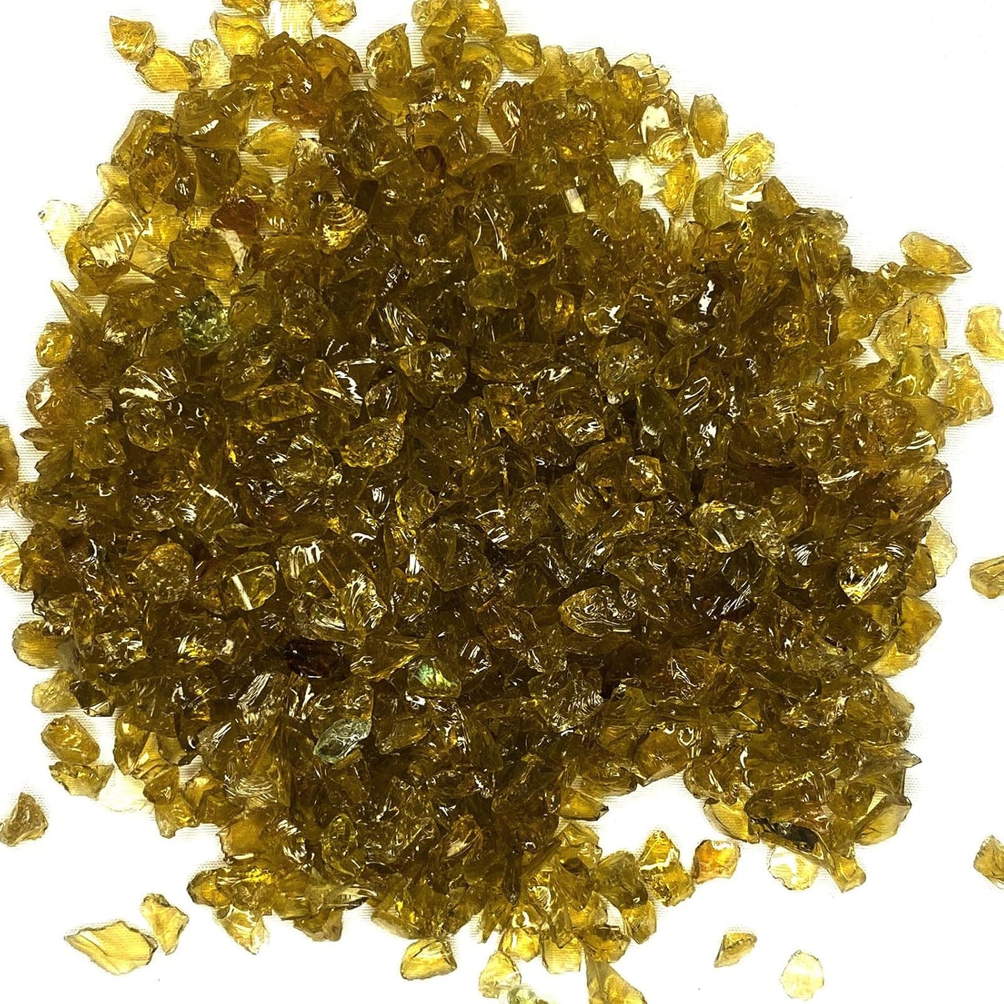 Chips vidrio marrón 2lb para manualidades resina