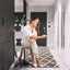 Alfombra antiderrap celosía marroquí gris y blanco 6ftx26pulg