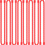 8 Pzas Bridas Cable Silicona 12pulg Giratorias Coloridas