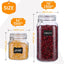 Tarros Vidrio 78oz con Tapas Herméticas