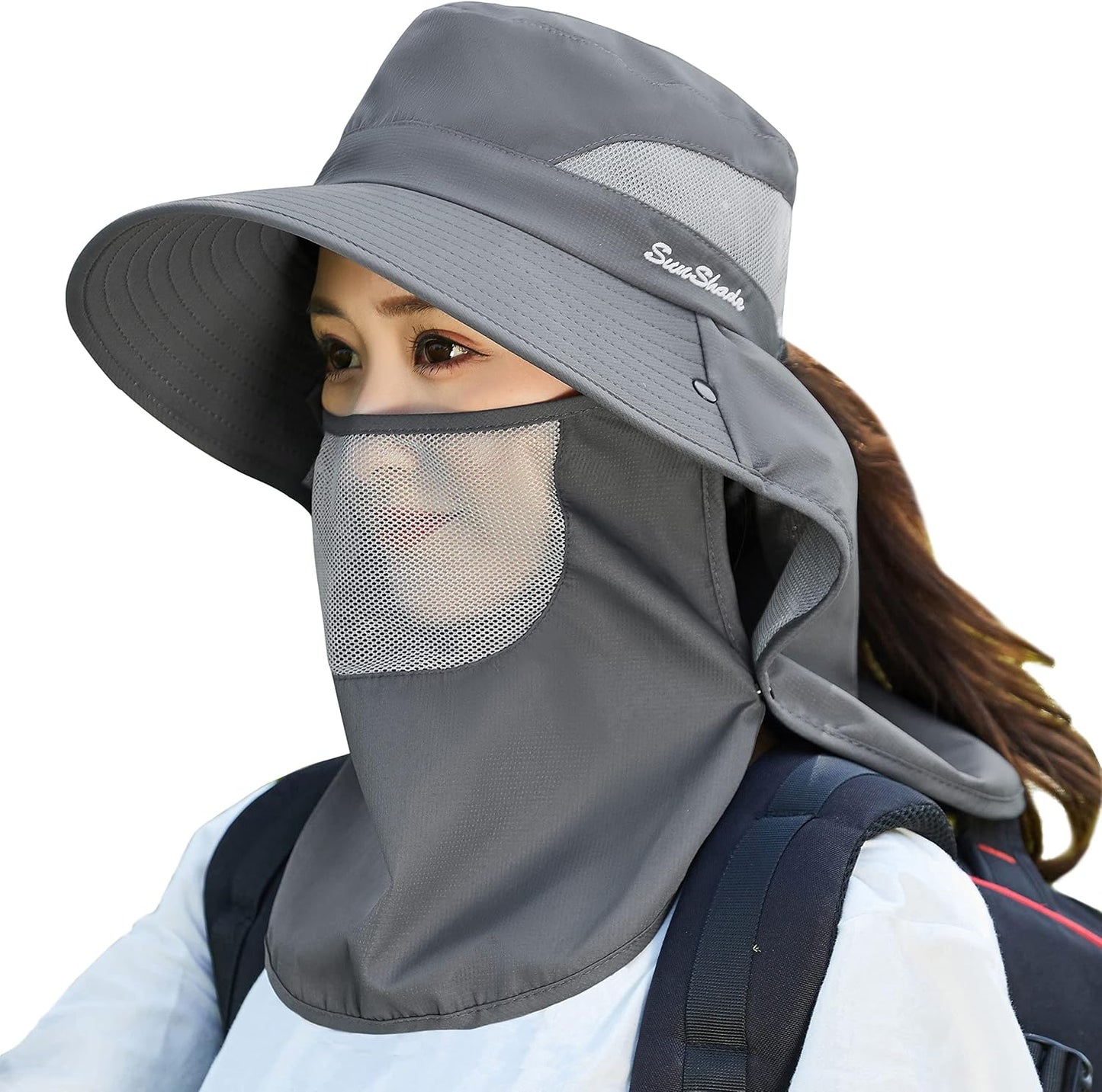 Sombrero playa mujer ala ancha UV plegable