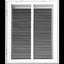 Rejilla filtro aire HVAC acero 12x18" cara extraible blanco