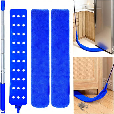 Limpiador retráctil para debajo de refrigerador azul
