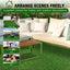 Alfombra césped artificial 6x10ft interior y exterior