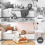Cesta regalo rectangular plegable para ropa juguetes naranja