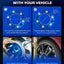 Espaciadores rueda 6x5.5 3.2cm azul comp FJ Cruiser
