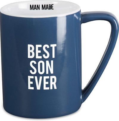 Taza Café Grande Azul 18oz para Cafetera con Asa Ergonómica