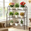 Soporte plantas 3 niveles metal para esquinas bronce
