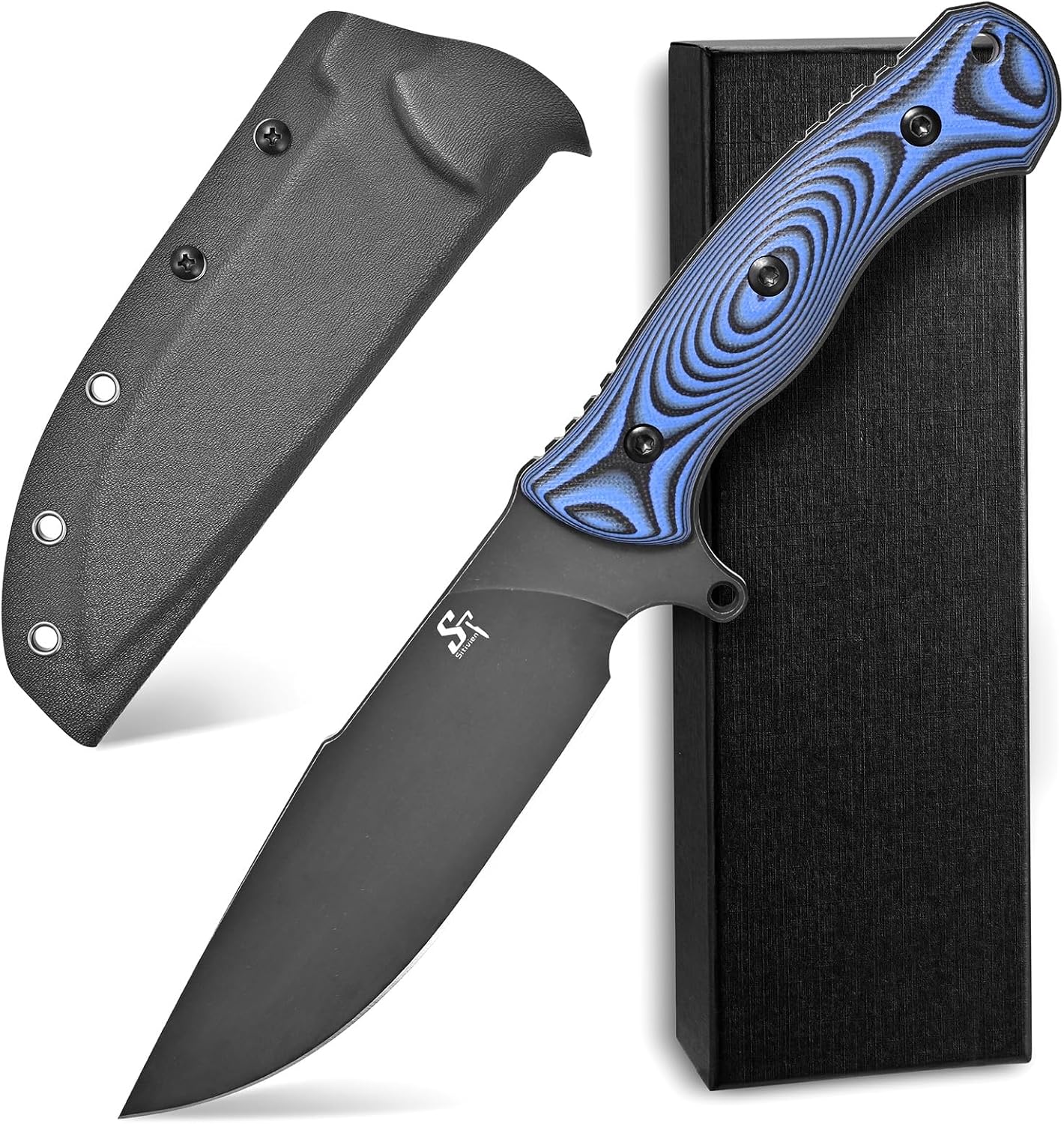 Cuchillo fijo EDC hoja N690 G10 azul