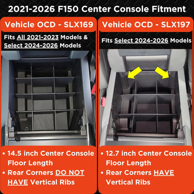 Organiz. consola Ford F150 24-26 consola completa EE.UU.