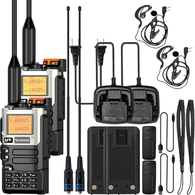 Walkie Talkie UV-K5 5W Doble Banda AM FM Recargable con