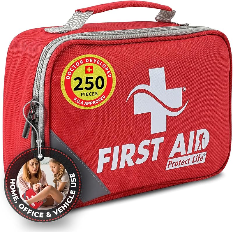 Kit primeros auxilios supervivencia hogar viaje campamento