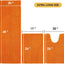 Set 3 Alfombras Baño Extragrandes Naranjas Antiderrap