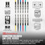 Cables TRS equilibrados 1/4pulg 2ft multicolor set 6