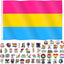 Bandera pansexual 3x5ft decoración orgullo arco iris