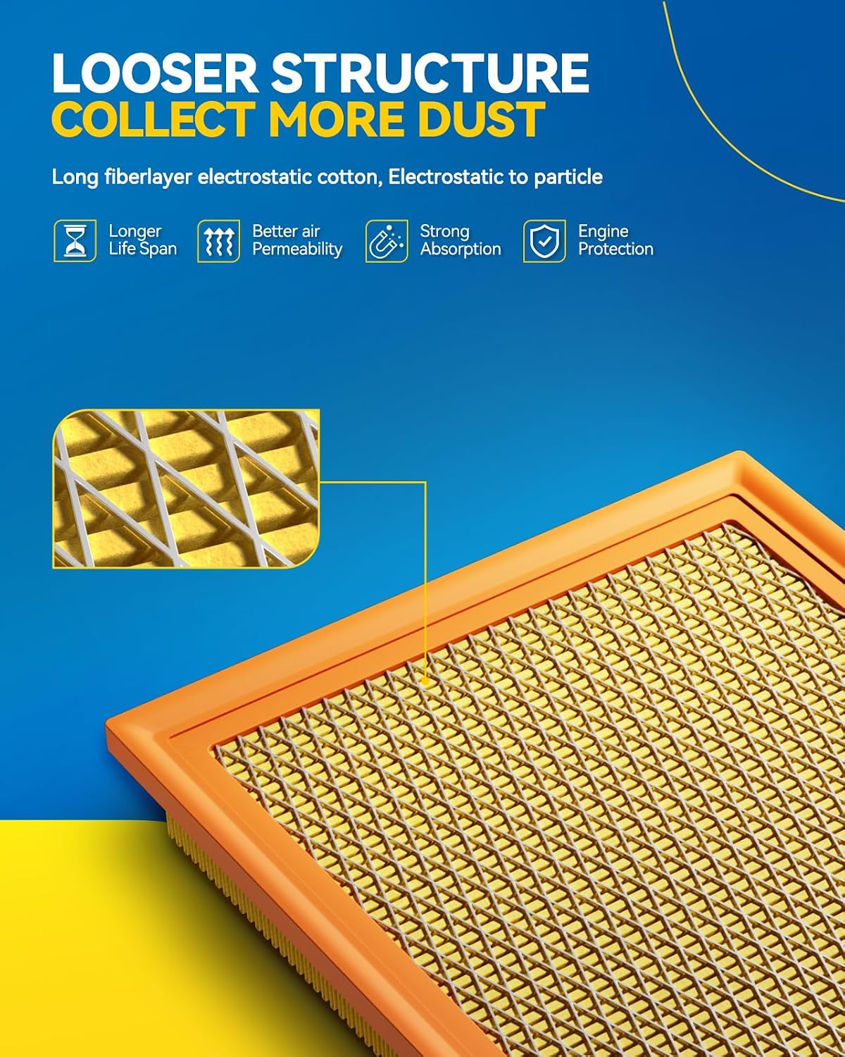 Filtro aire motor CA9054 para Grand Caravan y similares