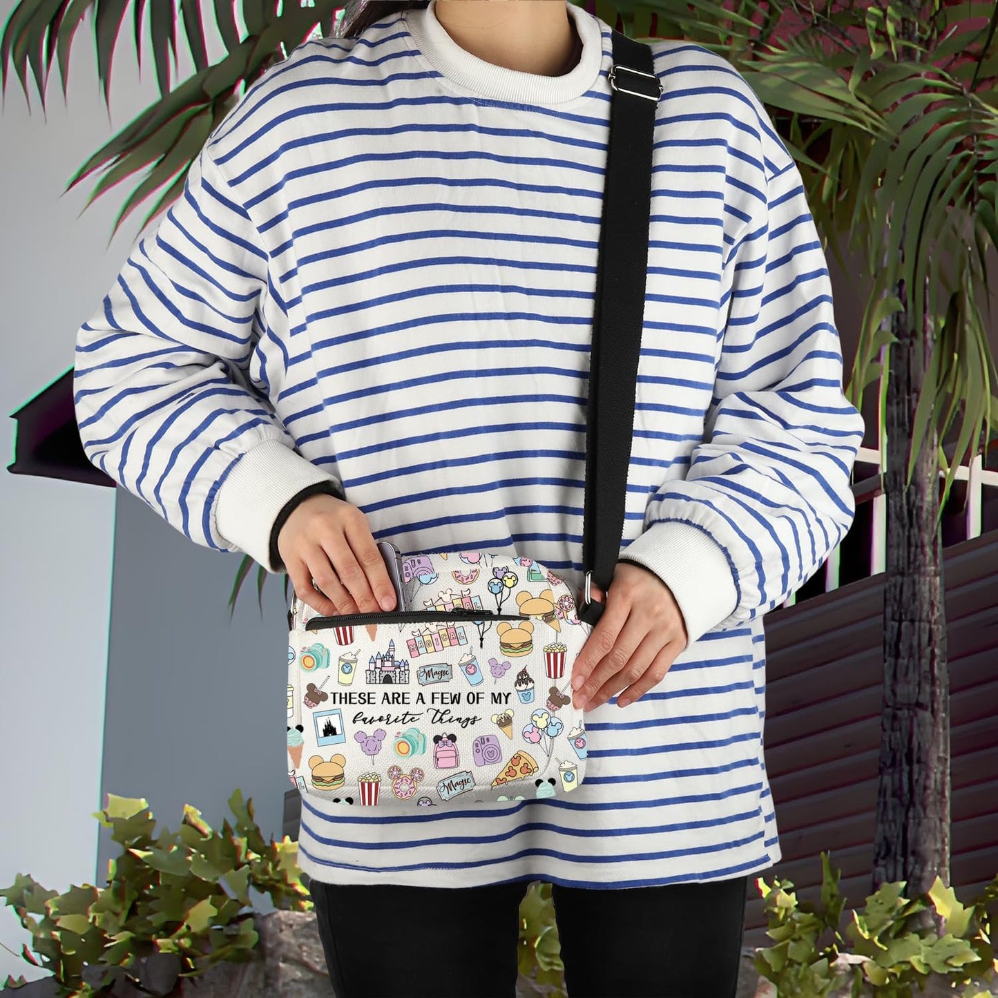 Bolsa cruzada para fanáticos de hadas regalo viaje