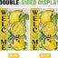 Bandera jardín decorativa limón amarillo arco temporada
