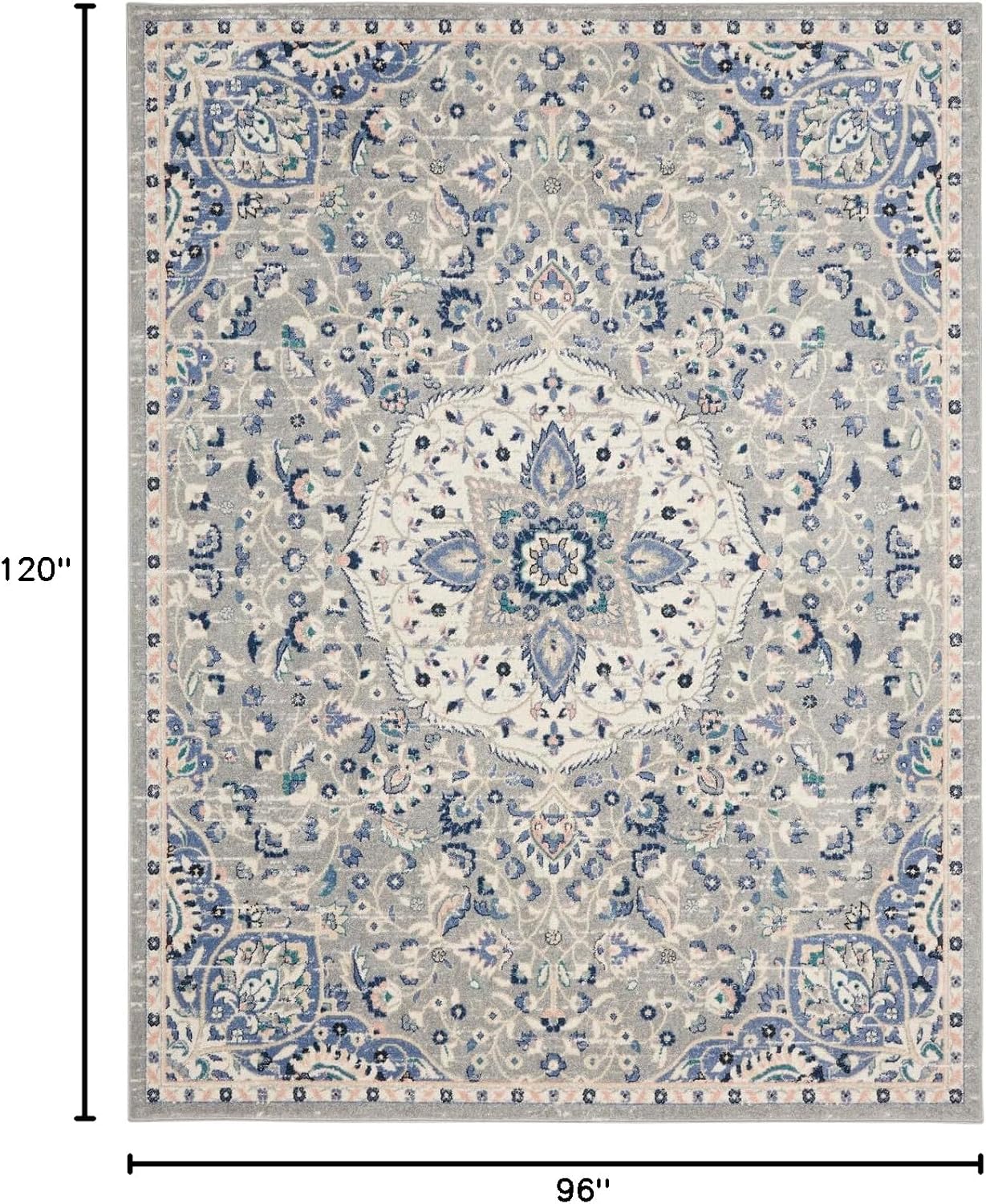 Alfombra 8x10ft para dormitorio sala comedor cocina