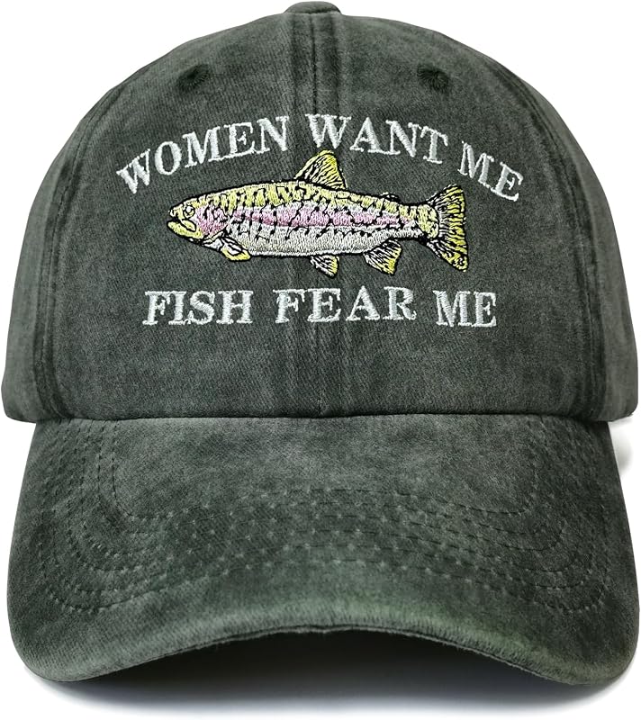 Sombrero bordado mujer Want Me Fish Fear Me