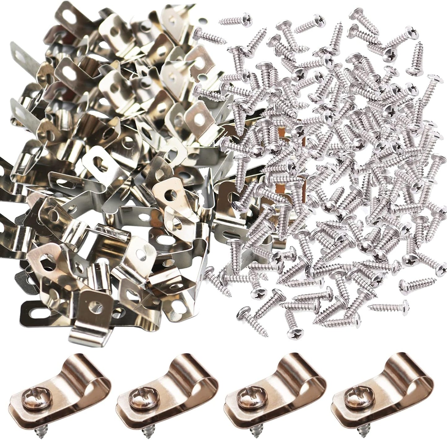 100 Abrazaderas Alambre Acero Inox para Valla 12-16