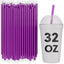 Pajitas morado para bebidas gruesas 250uds