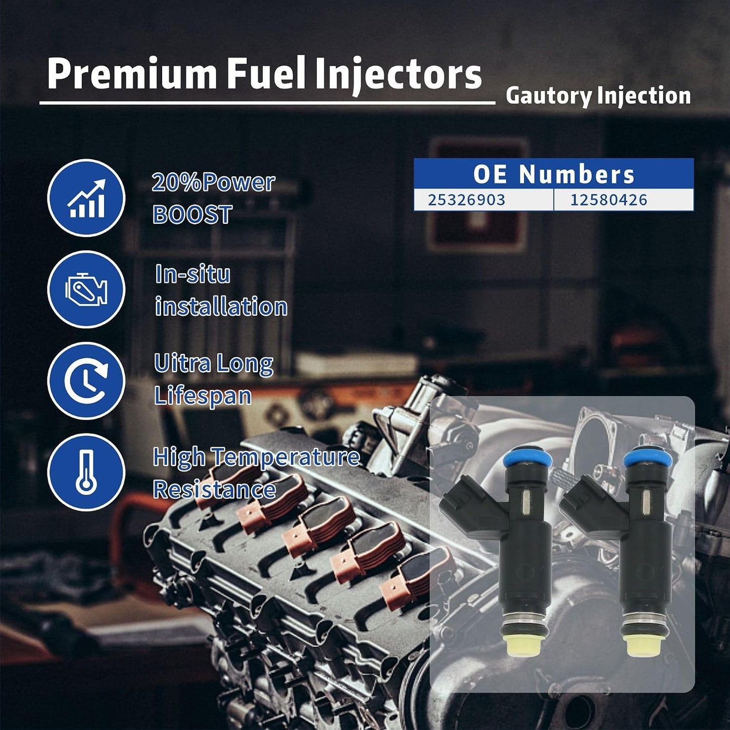 Inyectores combustible comp Chevy Silverado 5.3L Flex