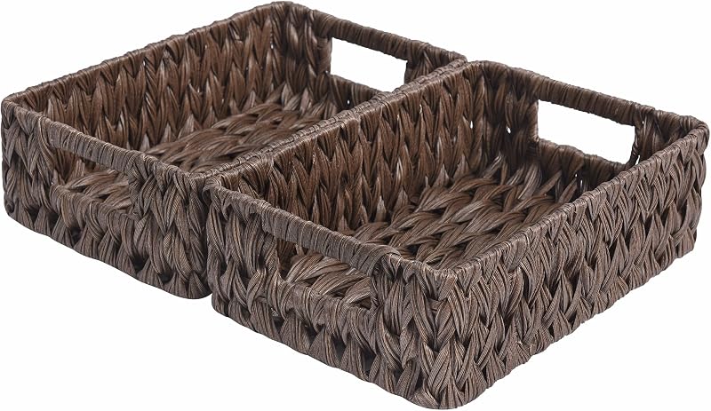 Cesta mimbre asas organiz. almacenamiento impermeable