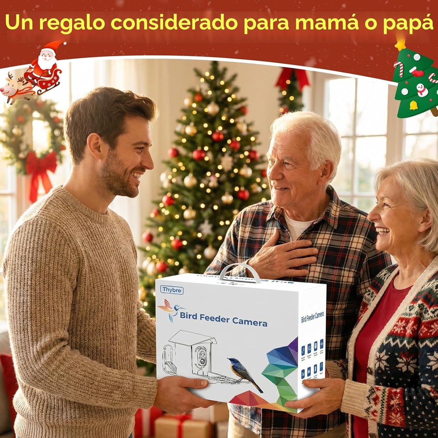 Comedero Inteligente Pájaros Cámara 2K AI Sensor Peso Solar
