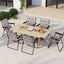Silla plegable para patio y playa con reposabrazos set 2