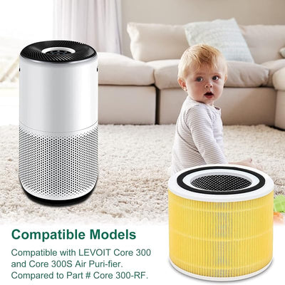 4 Pzas núcleos LEVOIT Core 300S carbón activado