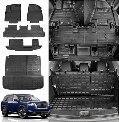 Alfombrilla piso Nissan Pathfinder 22-25 7 y 8 asientos