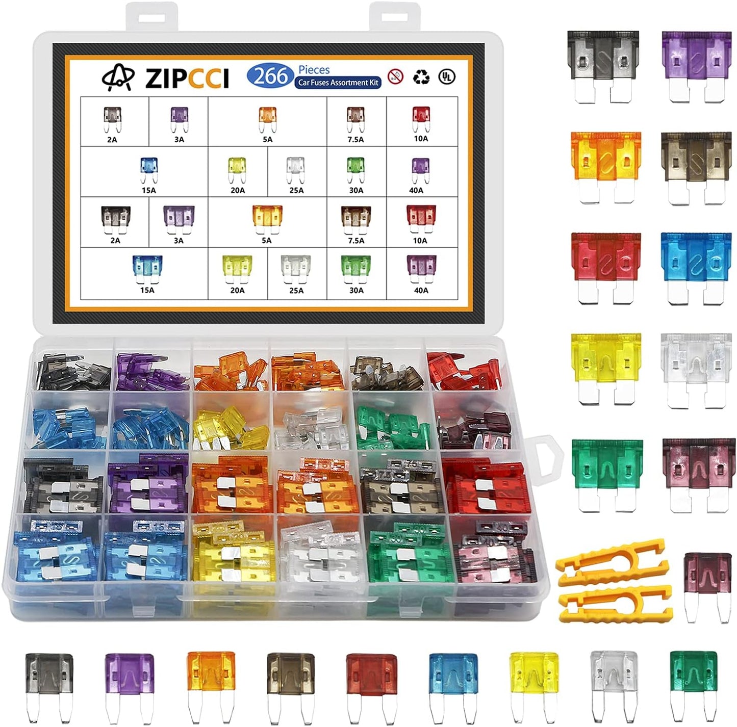 Kit 266 Pzas Fusibles Automotrices Mini Estándar RV Barco